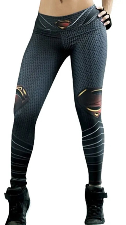 Superman Printing Women Leggings